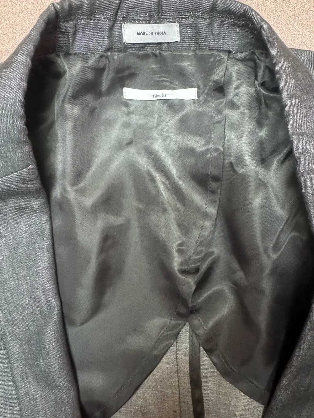 Calvin Klein Charcoal Gray Two-Button Sport Coat Blazer L